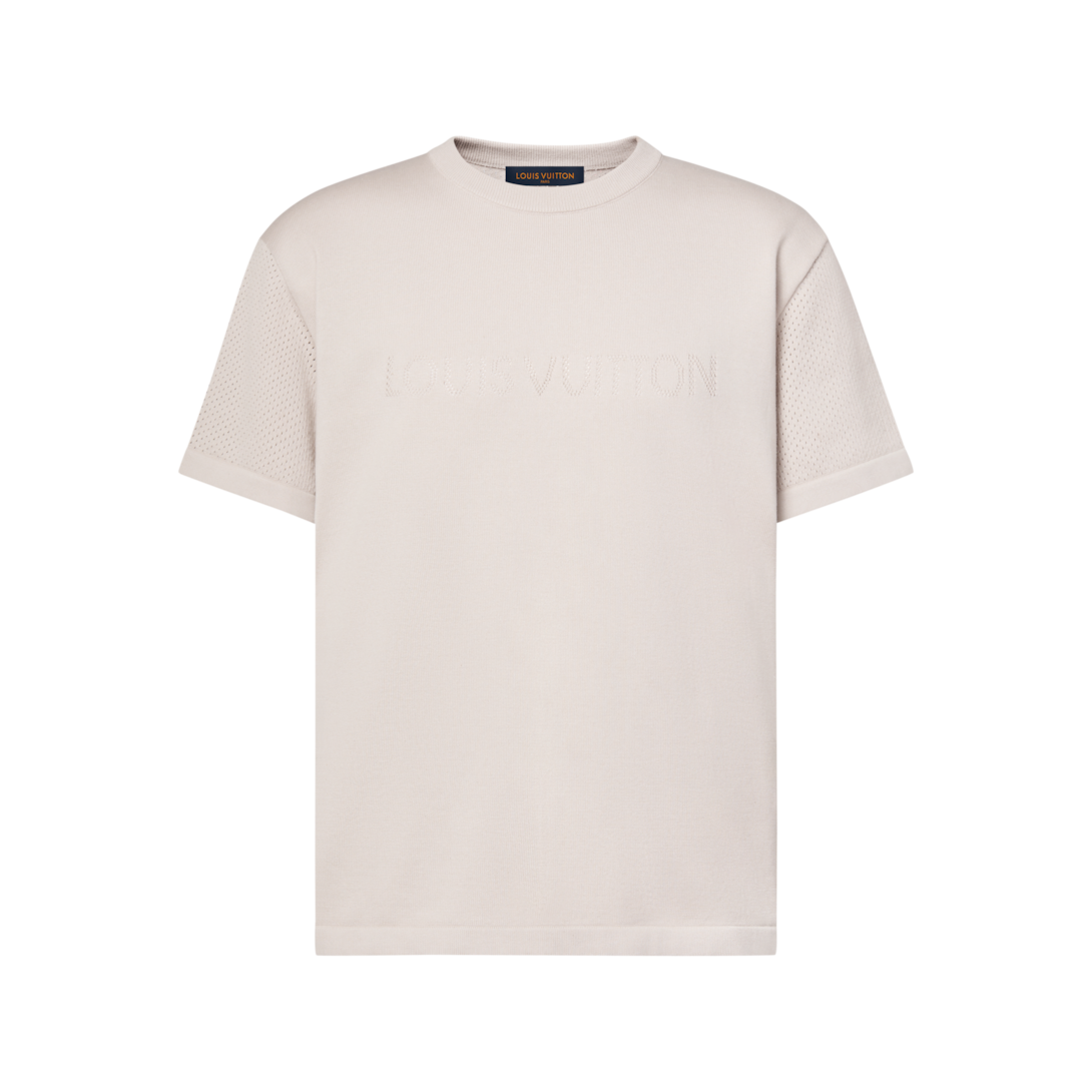 Elegant Cotton Cashmere Short-Sleeved Crewneck - New - For Men